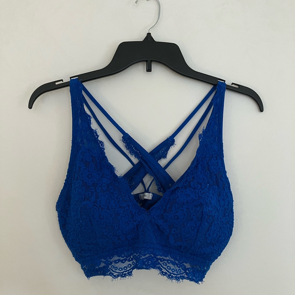Maurices Royal Blue Lace Bralette